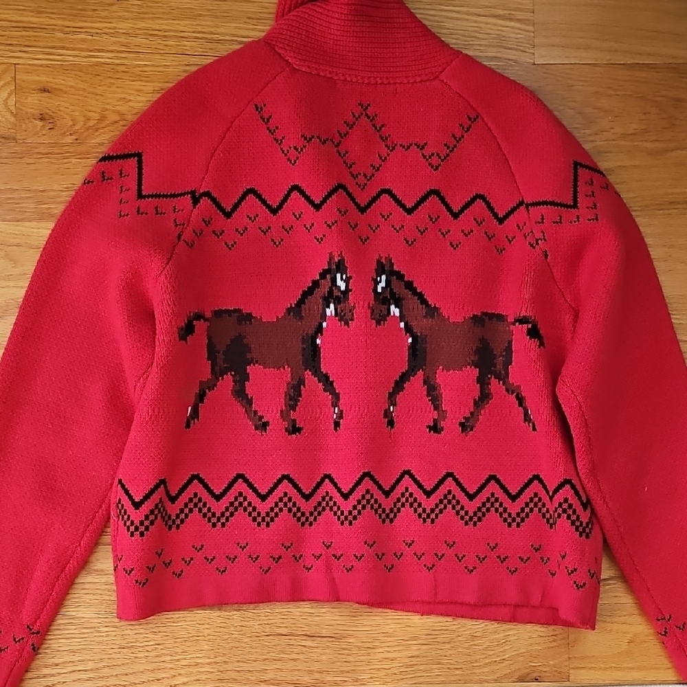 Red Knit Women's Jacket